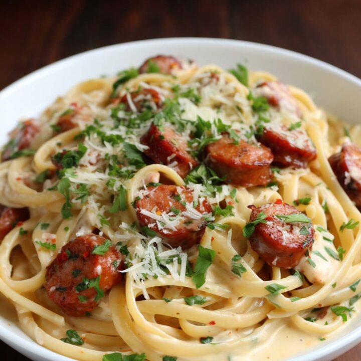 Smoked Sausage Cajun Alfredo