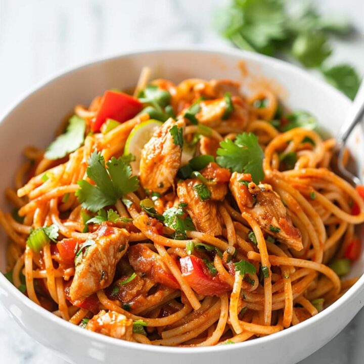 Easy Mexican Chicken Spaghetti