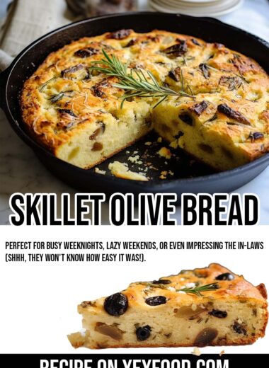 Skillet Olive Bread
