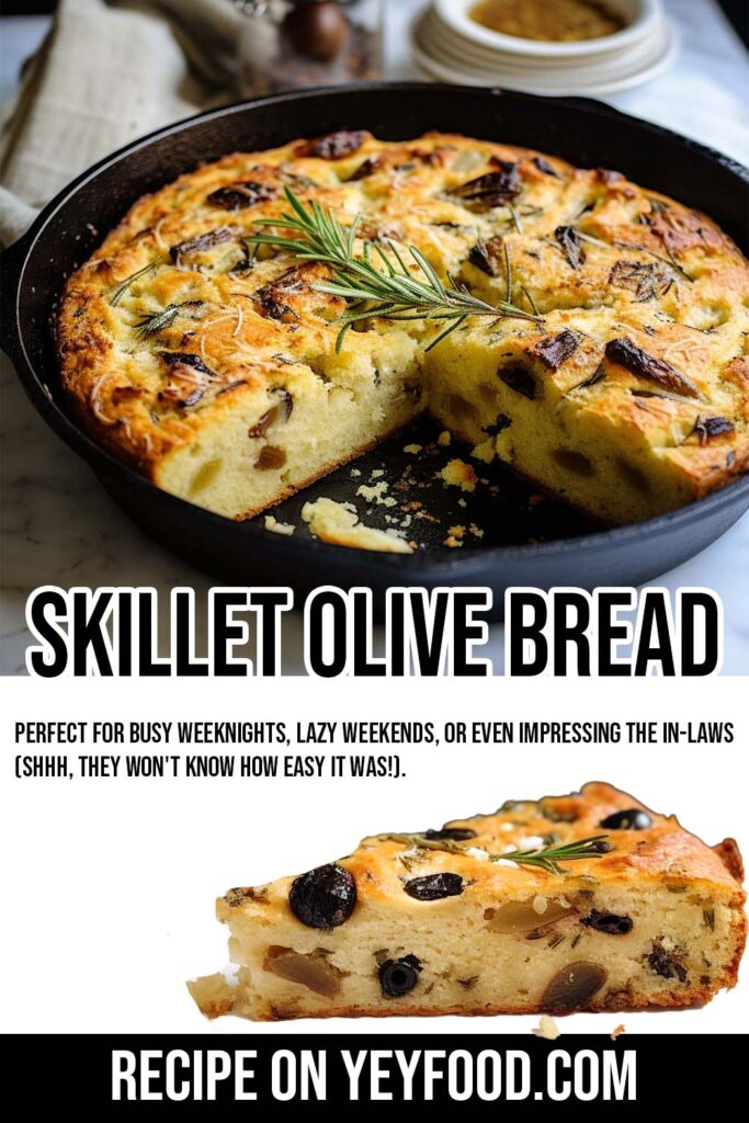 Skillet Olive Bread