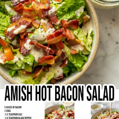 Amish Hot Bacon Salad