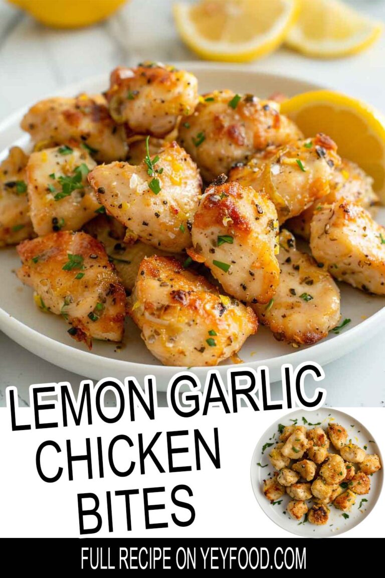 Lemon Garlic Chicken Bites - Yeyfood.com: Recipes, cooking tips, and