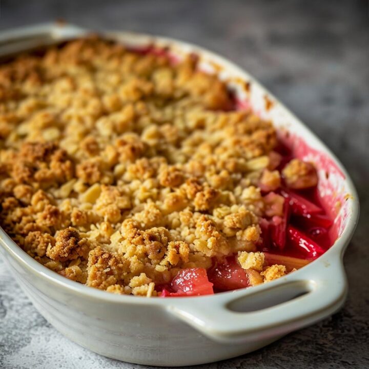 Easy Weeknight Rhubarb Crumble