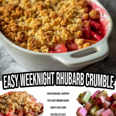 Easy Weeknight Rhubarb Crumble
