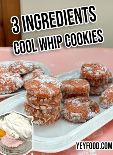 3 Ingredients Cool Whip Cookies