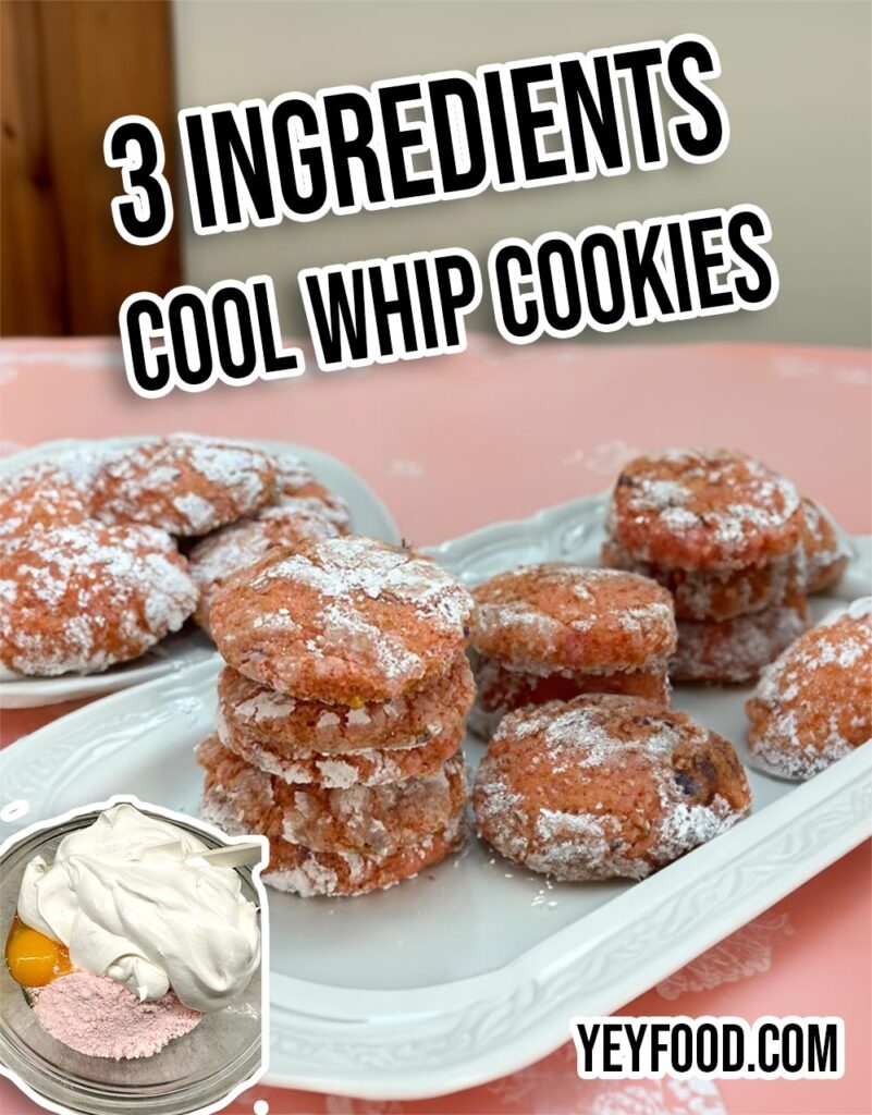 3 Ingredients Cool Whip Cookies