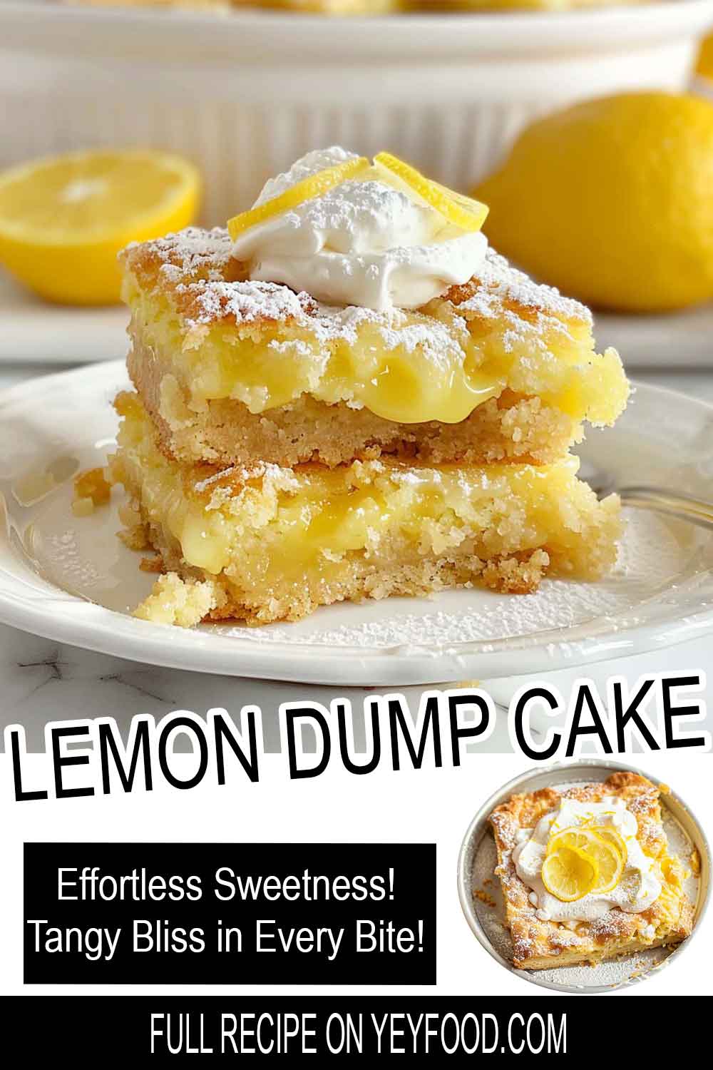 Lemon Dump Cake - Yeyfood.com: Recipes, cooking tips, and kitchen hacks ...