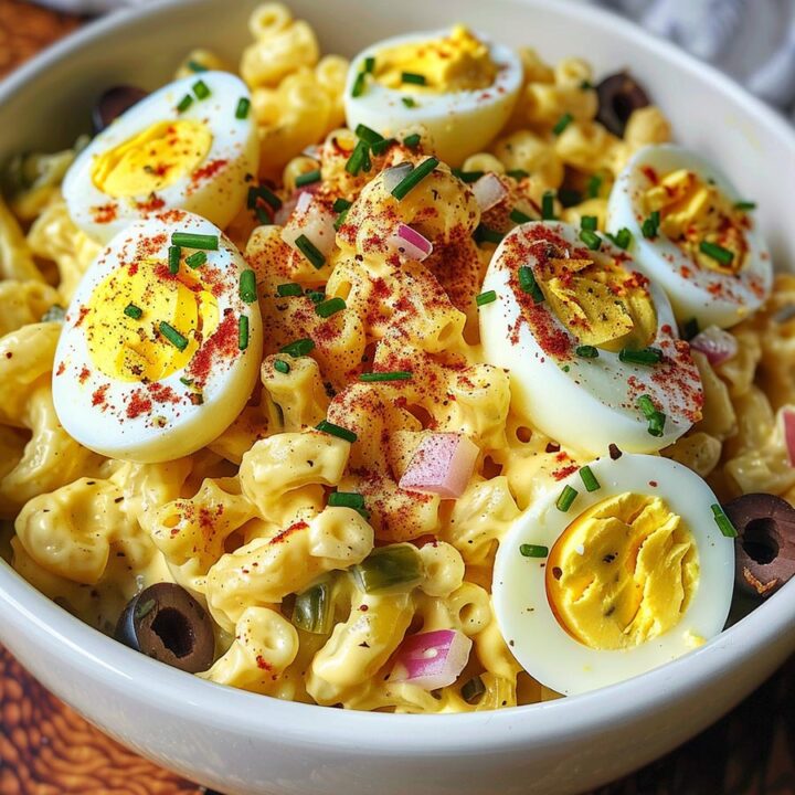 Deviled Egg Macaroni Salad