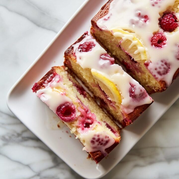 Raspberry Lemon Pound Cake