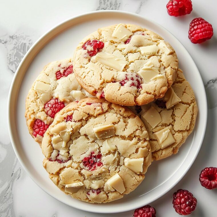 White Chocolate Raspberry Cheesecake Cookies - Yeyfood.com: Recipes ...