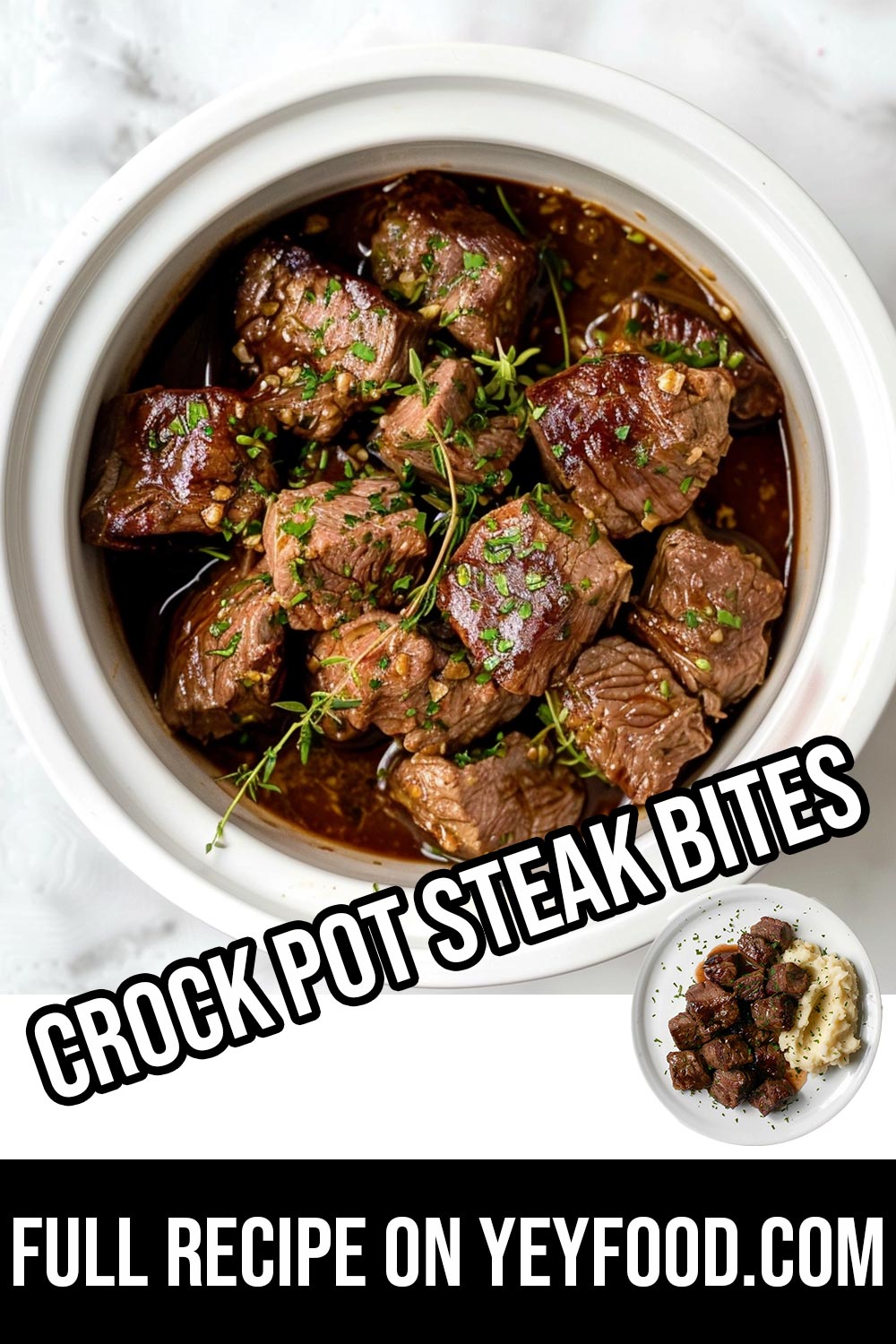 Crock Pot Steak Bites - Yeyfood.com: Recipes, cooking tips, and kitchen ...