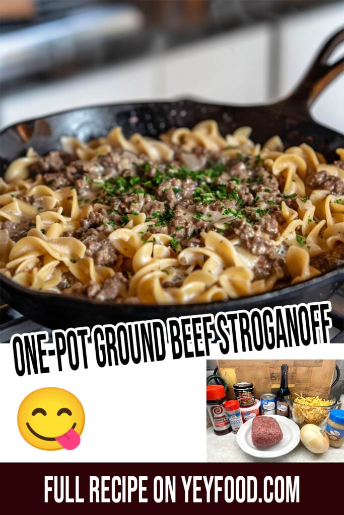 1-Pot Ground Beef Stroganoff