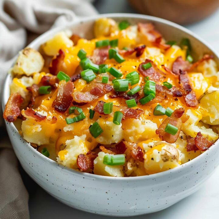 Crockpot Cheesy Bacon Ranch Potatoes