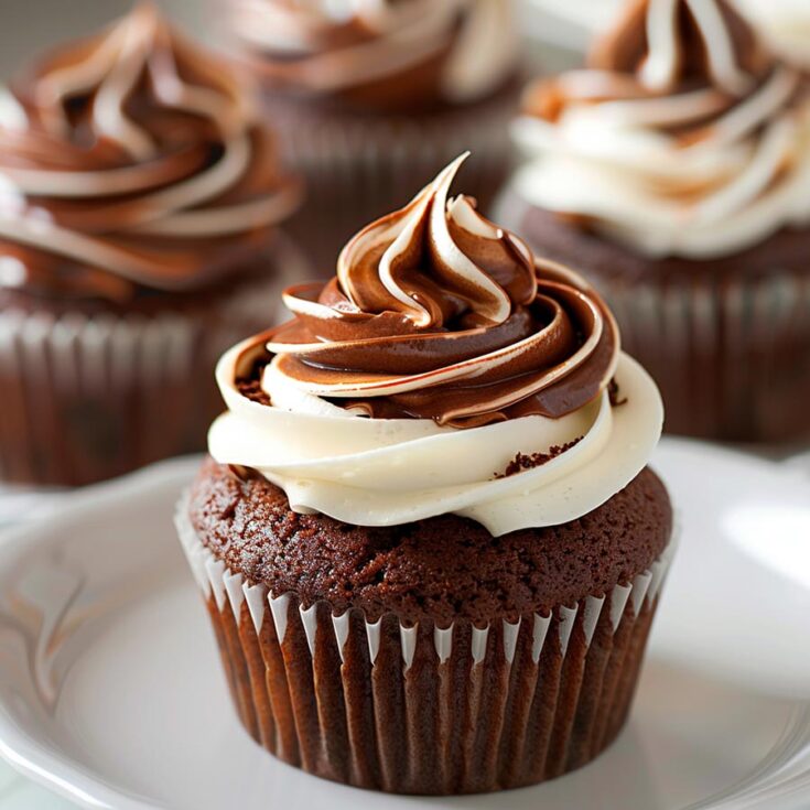 Chocolate Coffee Cream Cupcakes