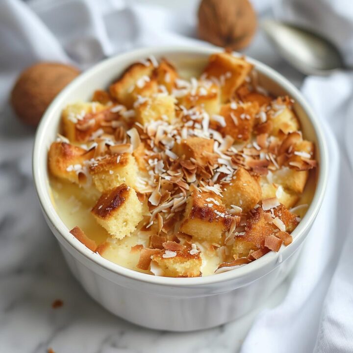 Toasted Coconut Bread Pudding