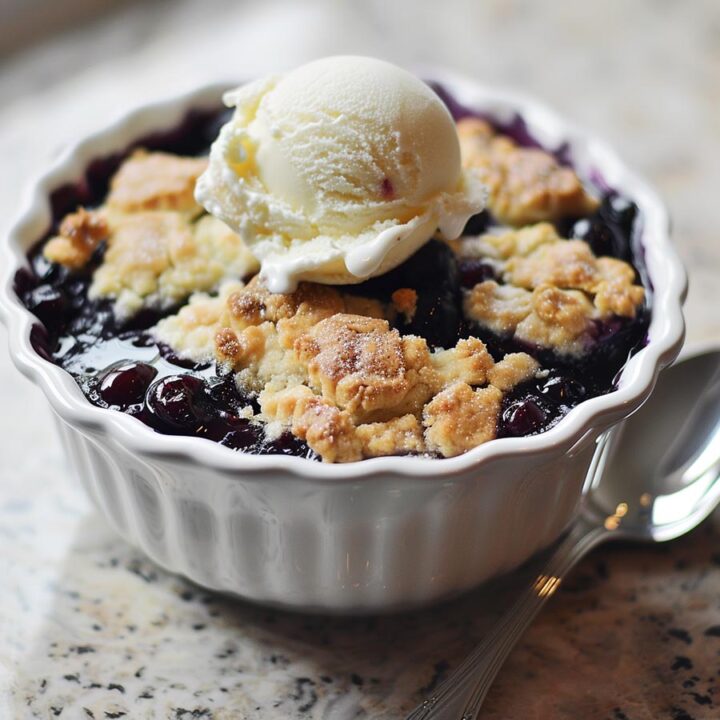 Crockpot Blueberry Cobbler