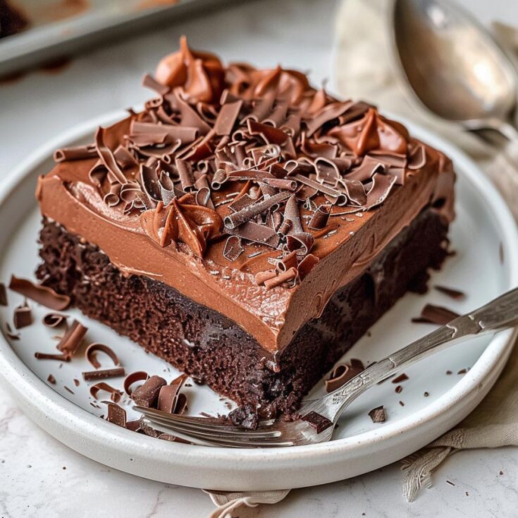 Bailey's Chocolate Poke Cake