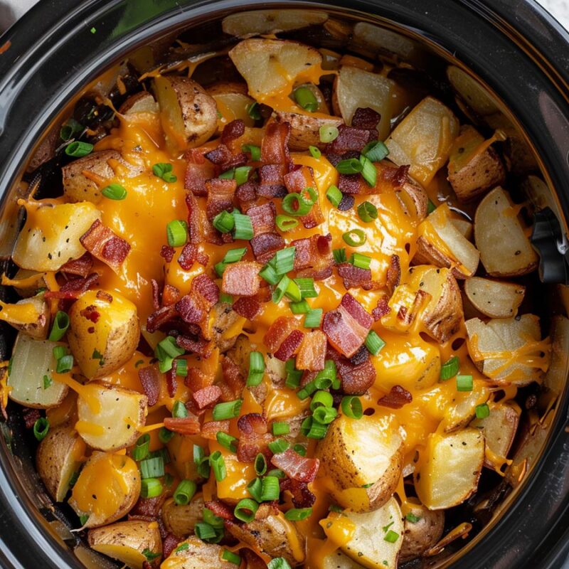 Crockpot Loaded Potatoes - Yeyfood.com: Recipes, cooking tips, and ...