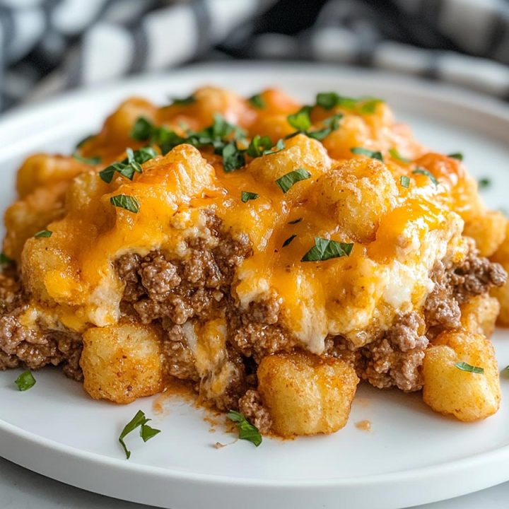 Cheesy Big Mac Tater Tot Casserole