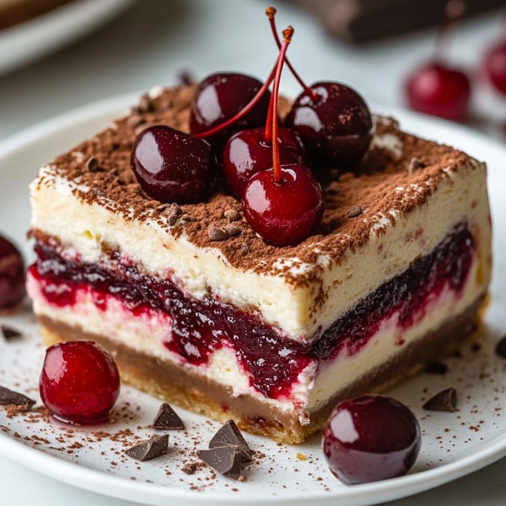 Cherries Jubilee Tiramisu