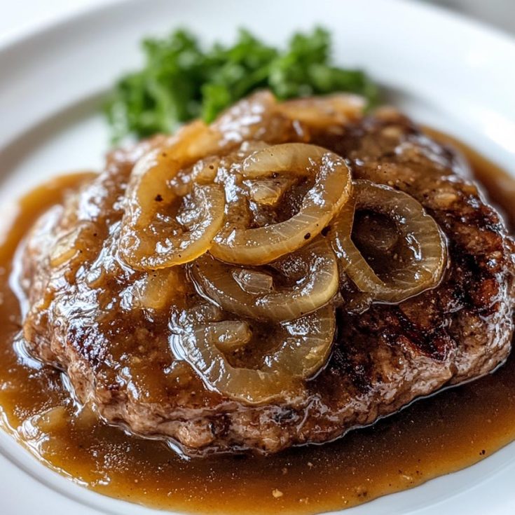 Hamburger Steaks with Onion Gravy