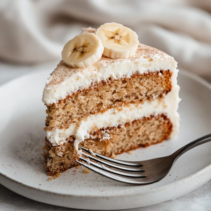 Banana Cake with Brown Butter Cream Cheese Frosting