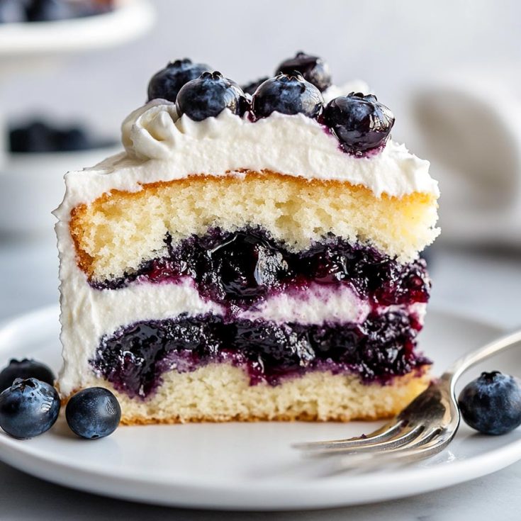 Blueberry Shortcake Cake