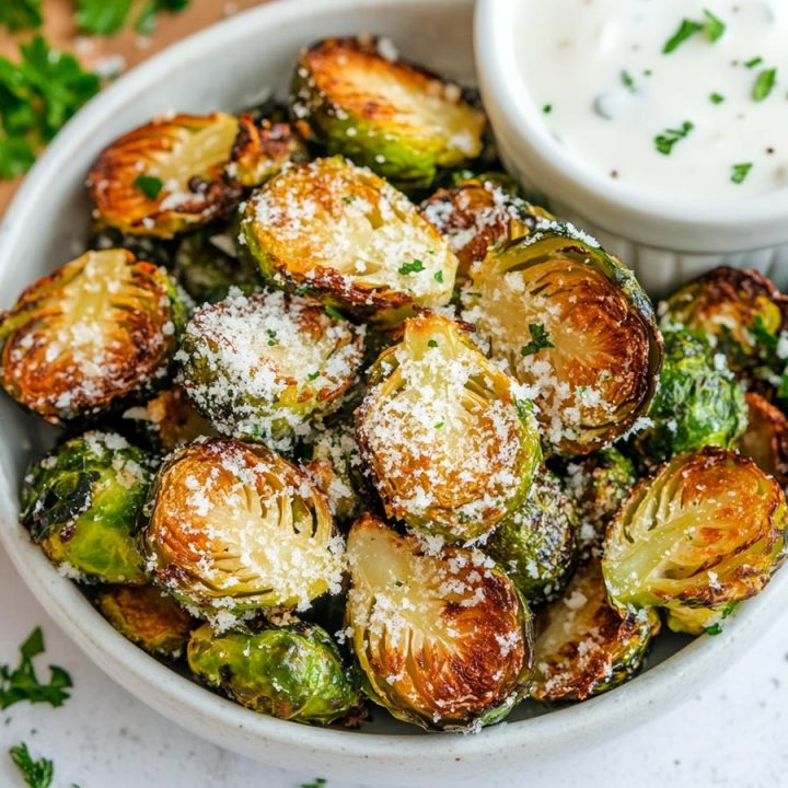 Air Fryer Crispy Brussels Sprouts