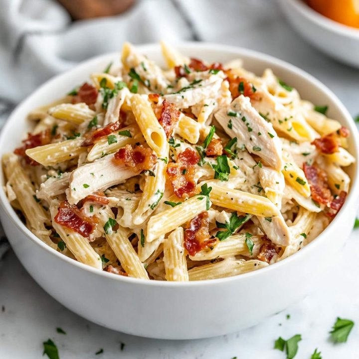 Chicken Bacon Ranch Pasta Salad