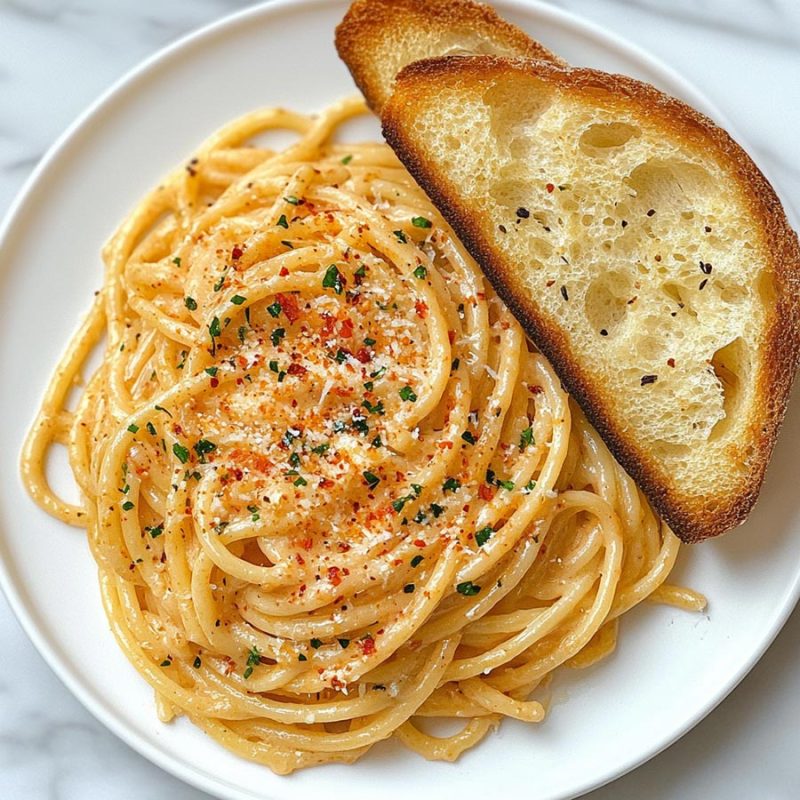 Photo inspiration: Creamy Four Cheese Garlic Spaghetti Photo Inspiration