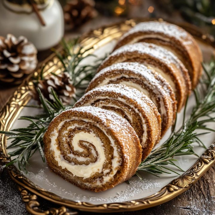 Gingerbread Cake Roll