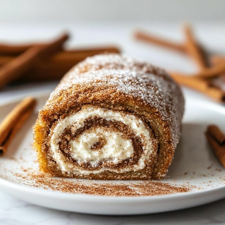 Gingerbread Roll with Cinnamon Cream