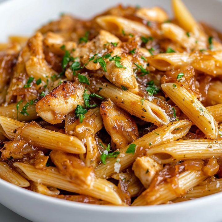 Caramelized French Onion Chicken Pasta