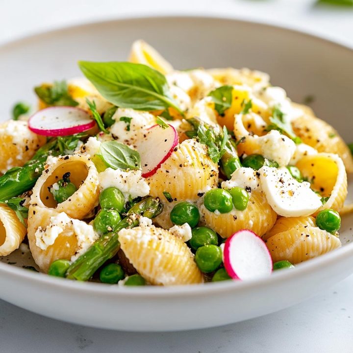 Mozzarella and Spring Vegetable Pasta