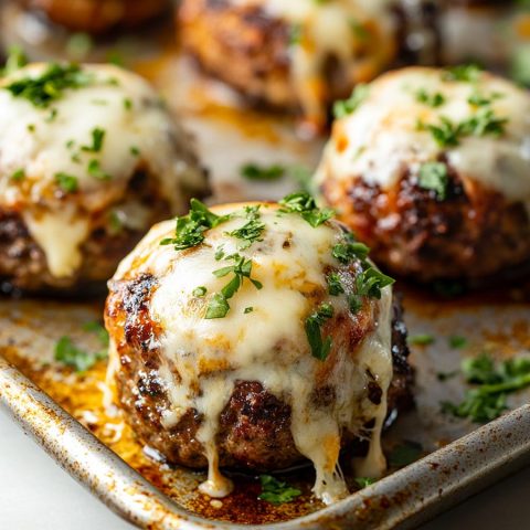 Cheesy Garlic Parmesan Cheeseburger Bombs - Yeyfood: Recipes