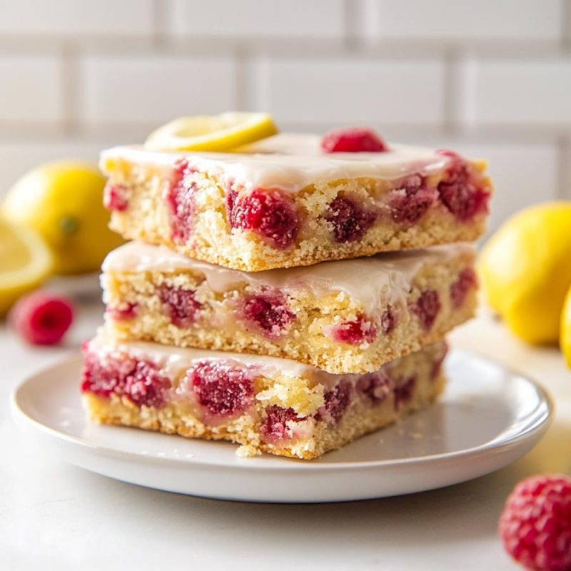 Raspberry Lemonade Bars - Yeyfood.com: Recipes, cooking tips, and ...