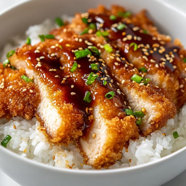 Japanese Katsu Bowls with Tonkatsu Sauce