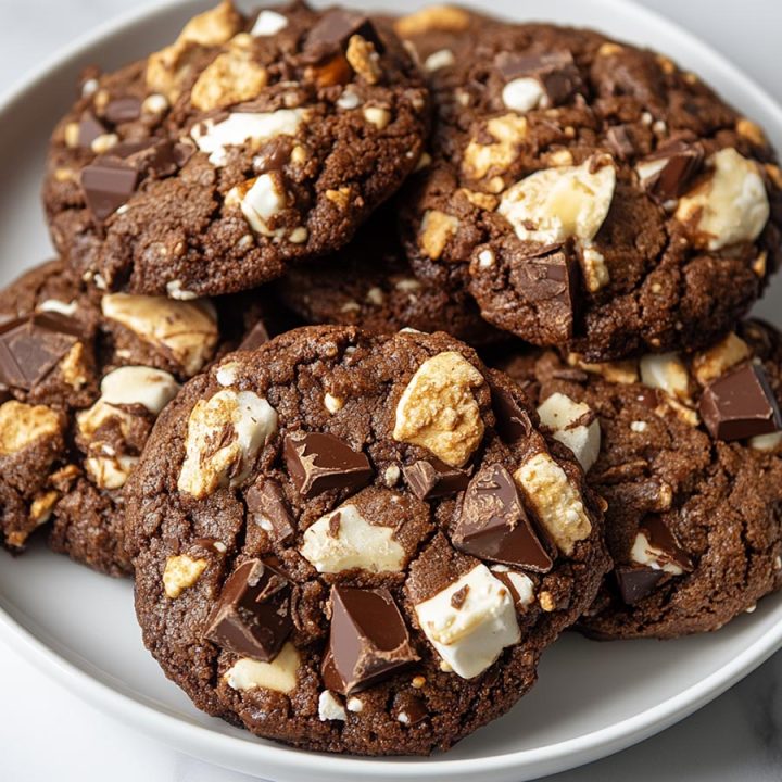 Bakery-Style Rocky Road Cookies