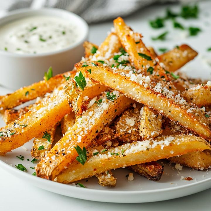 Crispy Air Fryer Garlic Parmesan Fries