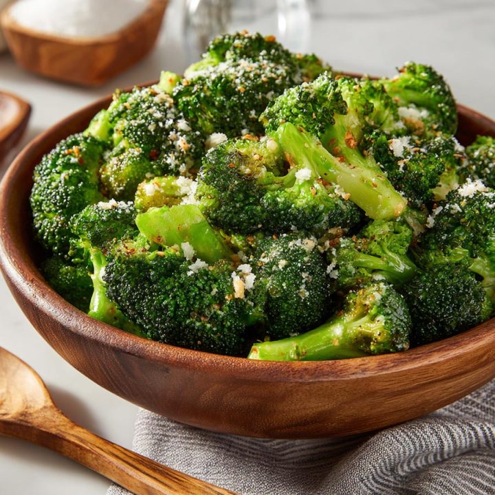 Air Fryer Garlic Parm Broccoli