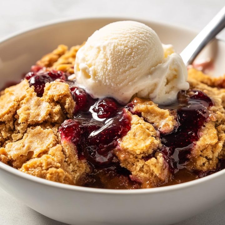 Peanut Butter & Jelly Cobbler