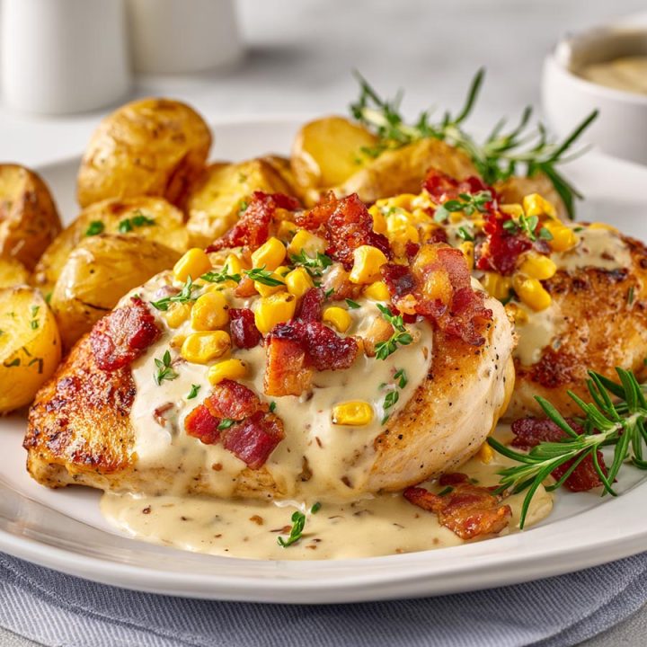 Creamy Chicken & Corn Skillet