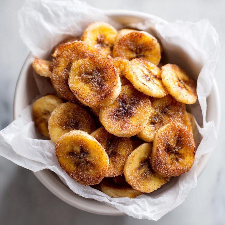 Air Fryer Cinnamon Banana Chips