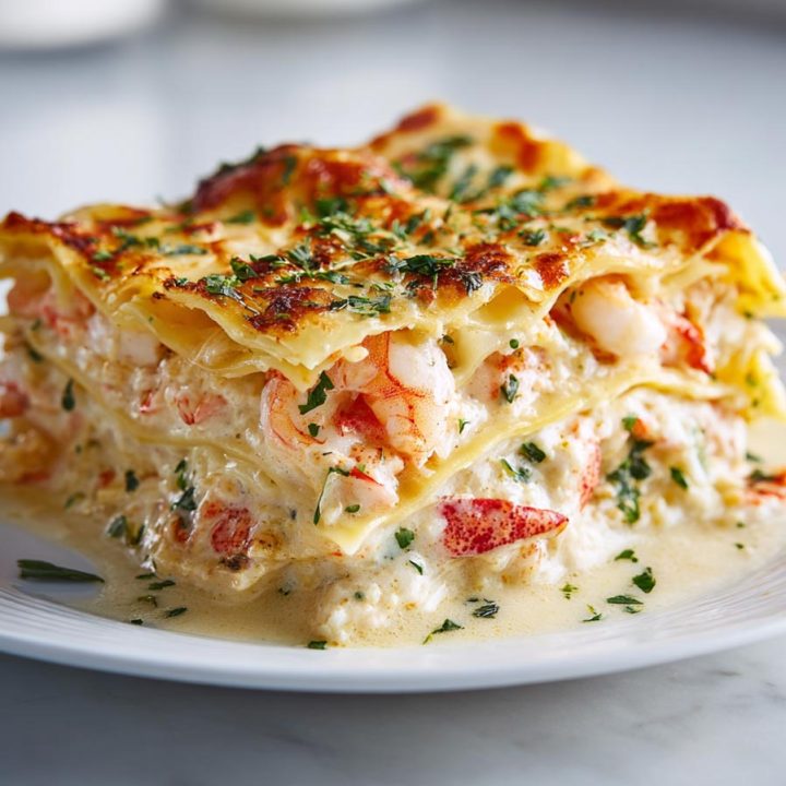 Seafood Lasagna with Lobster and Shrimp