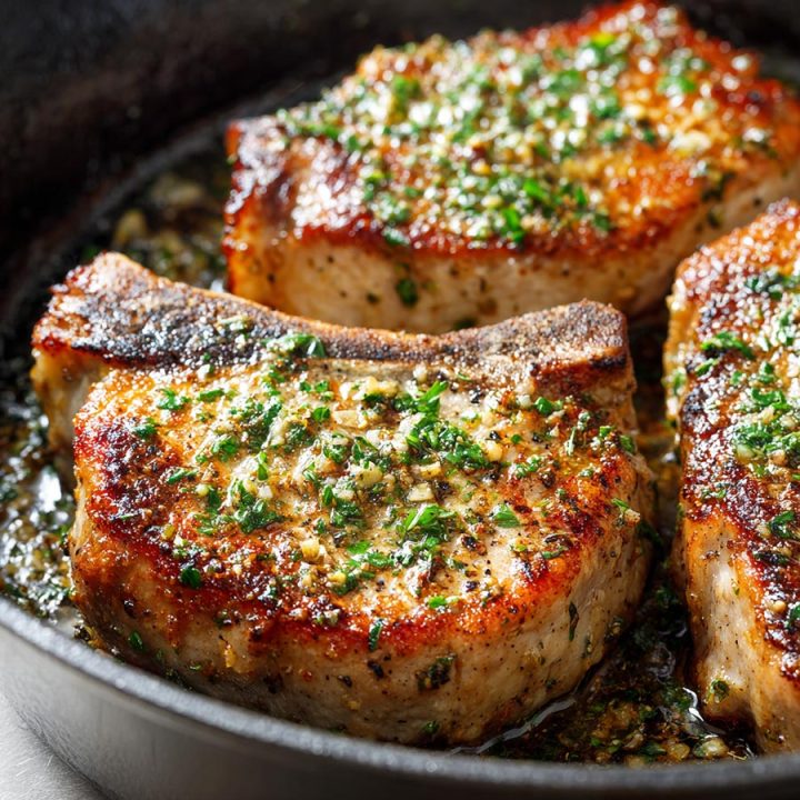 Garlic Butter Pan-Seared Pork Chops
