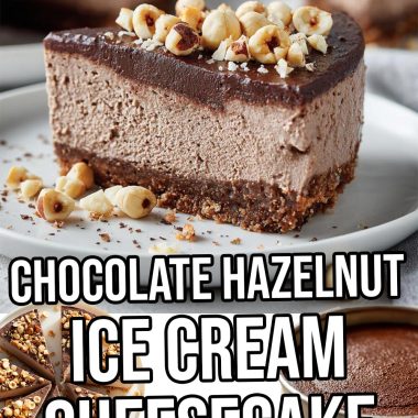 Chocolate Hazelnut Ice Cream Cheesecake