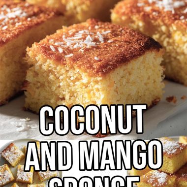 coconut and mango sponge