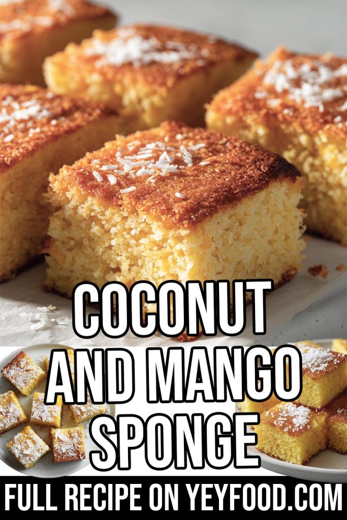 coconut and mango sponge