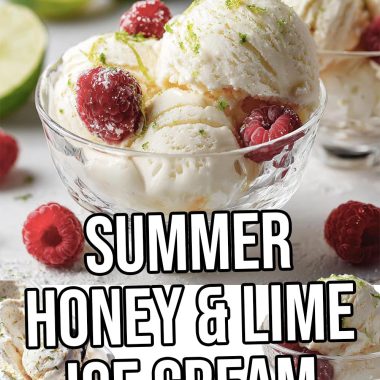 Honey and Lime Ice Cream