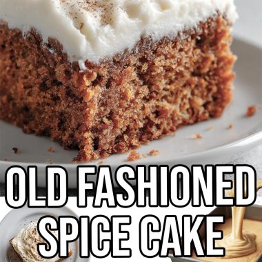 Old Fashioned Spuce Cake with Cream Cheese Frosting